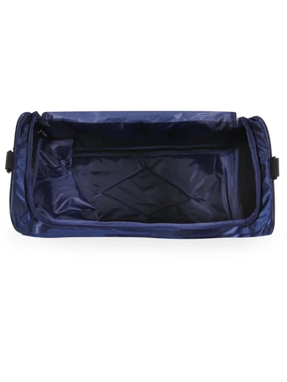 Nautical Dockside 22in Navy Duffle Bag w/Silver-tone Hardware - NEW